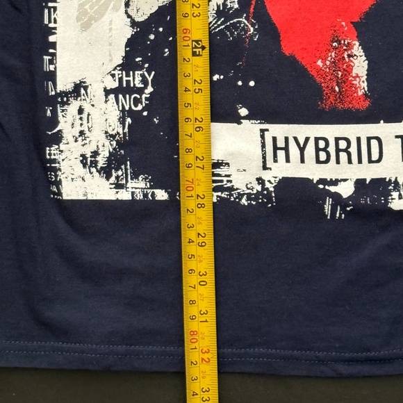 LINKIN PARK NAVY DARK BLUE UNISEX COTTON BAND SHORT SLEEVE T-SHIRT / XL / NEW / - Picture 2 of 2